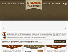 Tablet Screenshot of gunsmokepolo.com